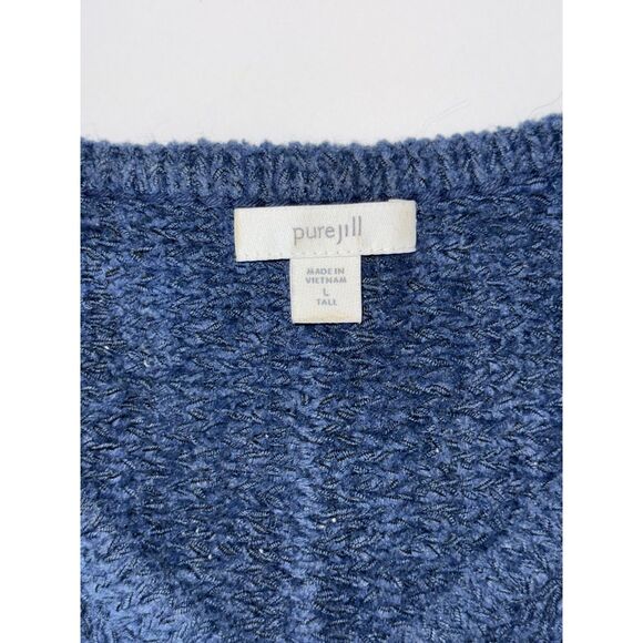 J. Jill Blue Fringe Hem Top - Picture 11 of 16